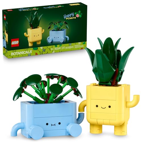 LEGO BOTANICALS HAPPY PLANTS JUGUETE DE CONSTRUCCIÓN PARA NIÑOS NIÑAS Y NIÑOS MAYORES DE 9 AÑOS DECORACIÓN DE SALA DE JUEGOS - 1