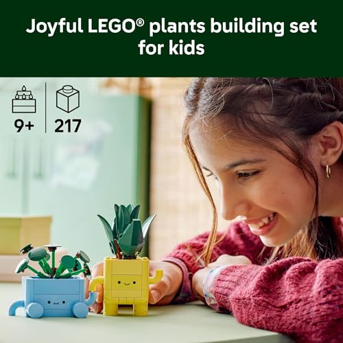 LEGO BOTANICALS HAPPY PLANTS JUGUETE DE CONSTRUCCIÓN PARA NIÑOS NIÑAS Y NIÑOS MAYORES DE 9 AÑOS DECORACIÓN DE SALA DE JUEGOS - 2