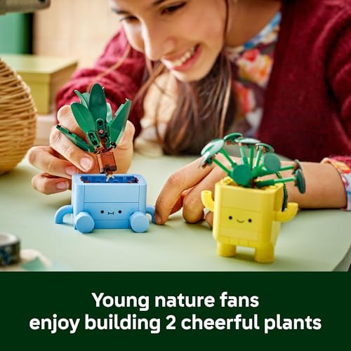 LEGO BOTANICALS HAPPY PLANTS JUGUETE DE CONSTRUCCIÓN PARA NIÑOS NIÑAS Y NIÑOS MAYORES DE 9 AÑOS DECORACIÓN DE SALA DE JUEGOS - 3