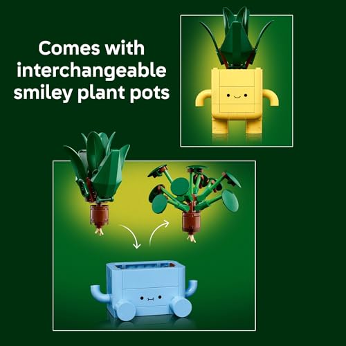 LEGO BOTANICALS HAPPY PLANTS JUGUETE DE CONSTRUCCIÓN PARA NIÑOS NIÑAS Y NIÑOS MAYORES DE 9 AÑOS DECORACIÓN DE SALA DE JUEGOS - 5