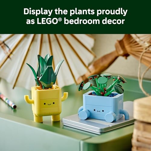 LEGO BOTANICALS HAPPY PLANTS JUGUETE DE CONSTRUCCIÓN PARA NIÑOS NIÑAS Y NIÑOS MAYORES DE 9 AÑOS DECORACIÓN DE SALA DE JUEGOS - 6