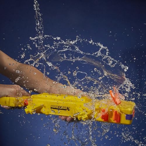 NERF SUPER SOAKER MINECRAFT AXOLOTL WATER BLASTER MINECRAFT AXOLOTL MOB DESIGN JUGUETE DE AGUA AL AIRE LIBRE JUEGOS AL AIRE - 5