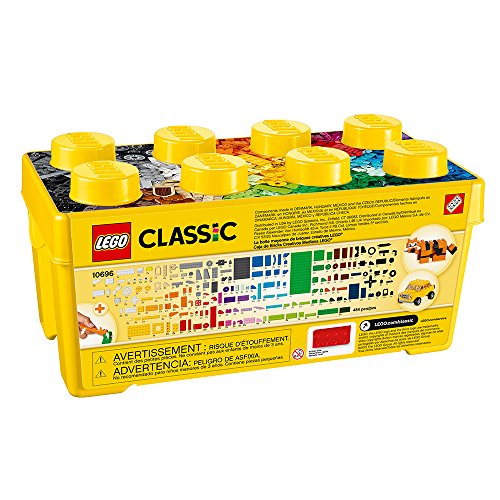 LEGO CLASSIC MEDIUM CREATIVE BRICK BOX 10696 JUEGO DE BLOQUES DE CONSTRUCCIÓN CON ALMACENAMIENTO INCLUYE TREN AUTOMÓVIL - 2