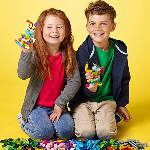 LEGO CLASSIC MEDIUM CREATIVE BRICK BOX 10696 JUEGO DE BLOQUES DE CONSTRUCCIÓN CON ALMACENAMIENTO INCLUYE TREN AUTOMÓVIL - 3
