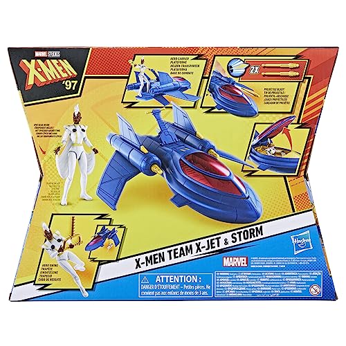MARVEL STUDIOS XMEN 97 XMEN TEAM XJET Y FIGURA DE TORMENTA DE 4 PULGADAS JUGUETES DE SUPERHÉROES Y FIGURAS DE ACCIÓN - 5