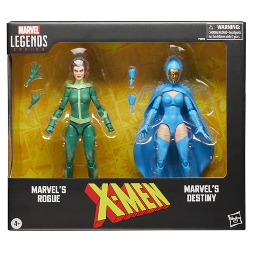 MARVEL LEGENDS SERIES ROGUE AND DESTINY XMEN COMICS FIGURAS DE ACCIÓN COLECCIONABLES DE 6 PULGADAS PAQUETE DE 2 EXCLUSIVO - 2
