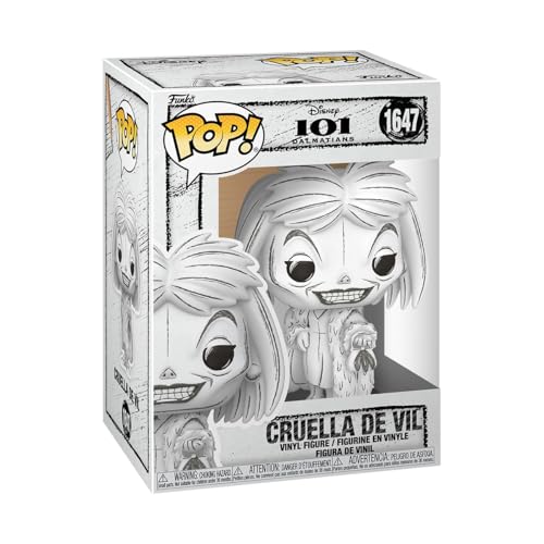 FUNKO POP DISNEY SKETCHED CRUELLA DE VIL FIGURA DE VINILO COLECCIONABLE IDEA DE REGALO PRODUCTO OFICIAL JUGUETES PARA NIÑOS - 1