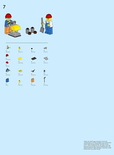 LEGO CIUDAD: EQUIPO DE CONSTRUCTORES DE CONSTRUCCIÓN CON MINIFIGURAS DE TAMPER Y HERRAMIENTAS - 6