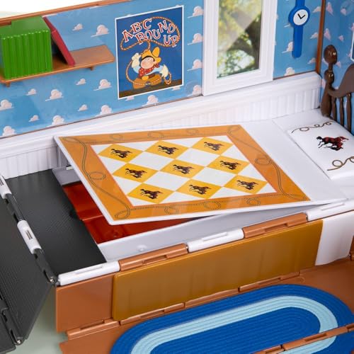DISNEY STORE JUEGO OFICIAL DE VEHÍCULO CAMIÓN DE MUDANZA DE TOY STORY CAMIÓN EGGMAN MOVERS CON REMOLQUE HABITACIÓN DE ANDY - 3