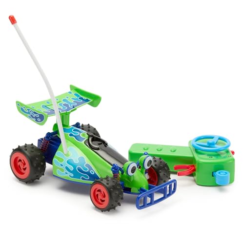 DISNEY STORE COCHE RC OFICIAL TOY STORY COCHE DE CONTROL REMOTO PARA NIÑOS CON CONTROLADOR DE VOLANTE INSPIRADO EN EL COCHE - 1
