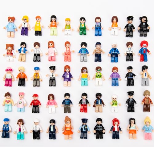 ICYHIT 50 PCS MINIFIGURAS ALEATORIAS JUGUETE DE MINI FIGURA PERSONAS MINIFIG DE CONSTRUCCIÓN PAQUETE MISTERIOSO 50 - 1