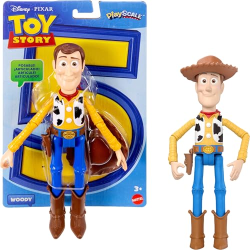 FIGURA DE ACCIÓN WOODY DE MATTEL DISNEY Y PIXAR TOY STORY 5 ESCALA DE JUEGO DE 7 PULGADAS 1 PERSONAJE CLAVE MÁS DE 8 - 1
