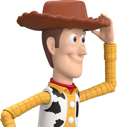FIGURA DE ACCIÓN WOODY DE MATTEL DISNEY Y PIXAR TOY STORY 5 ESCALA DE JUEGO DE 7 PULGADAS 1 PERSONAJE CLAVE MÁS DE 8 - 3
