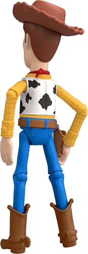 FIGURA DE ACCIÓN WOODY DE MATTEL DISNEY Y PIXAR TOY STORY 5 ESCALA DE JUEGO DE 7 PULGADAS 1 PERSONAJE CLAVE MÁS DE 8 - 4