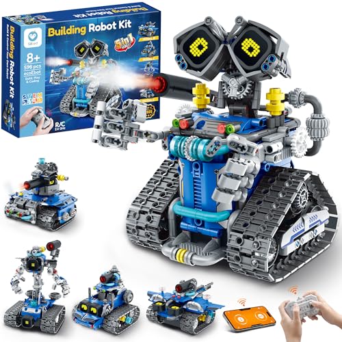 SILLBIRD STEM ROBOT KIT DE CONSTRUCCIÓN CON CONTROL REMOTO REGALOS PARA NIÑOS DE 8 A 14 AÑOS JUGUETE DE CODIFICACIÓN - 1