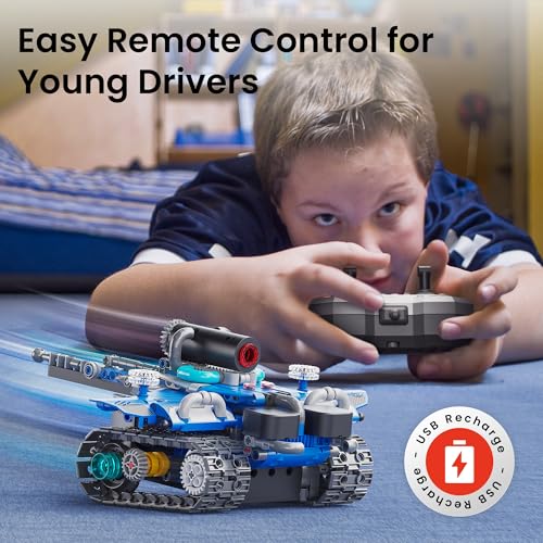 SILLBIRD STEM ROBOT KIT DE CONSTRUCCIÓN CON CONTROL REMOTO REGALOS PARA NIÑOS DE 8 A 14 AÑOS JUGUETE DE CODIFICACIÓN - 5
