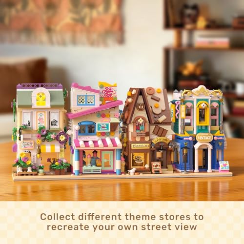 WISE BLOCK JUEGO DE BLOQUES DE CONSTRUCCIÓN PARA HELADERÍA 370 PIEZAS DE MINI STREET VIEW KIT DE JUGUETE STEM REGALO - 2