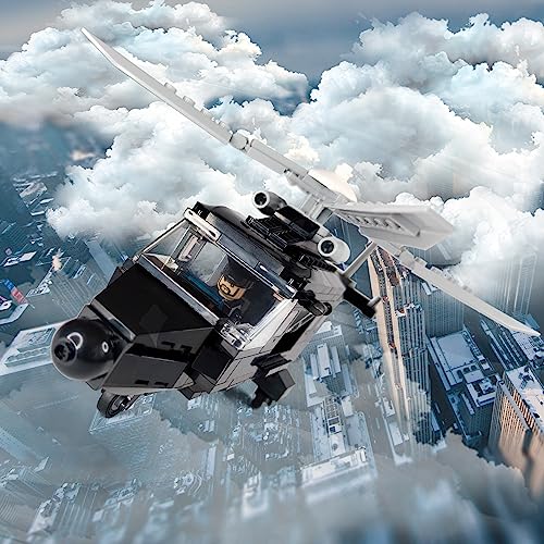 TOYSVILL SWAT JUEGO DE BLOQUES DE CONSTRUCCIÓN MILITARES DE POLICÍA MINIFIGURAS DE SOLDADOS 8 PIEZAS HELICÓPTERO DE POLICÍA - 5