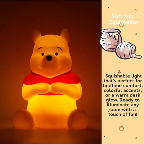 DISNEY WINNIE THE POOH SQUISHY MOOD NIGHT LIGHT 6 LED LÁMPARA DE ESTADO DE ÁNIMO SUAVE PARA DECORACIÓN DORMITORIOS DE NIÑOS - 4