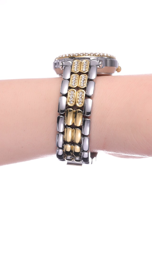 DISNEY RELOJ DE PULSERA DE PIEDRAS FLOTANTES DE CUARZO ANÁLOGO REDONDO PARA ADULTOS CZ - 7