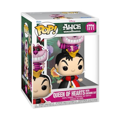 FUNKO POP PREMIUM ALICIA EN EL PAÍS DE LAS MARAVILLAS CLÁSICO REINA DE CORAZONES CON GATO DE CHESHIRE FIGURA DE VINILO - 1