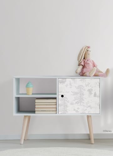 ROOMMATES DISNEY WINNIE THE POOH RMK12623RL PAPEL TAPIZ PARA DESPEGAR Y PEGAR COLOR GRIS - 4