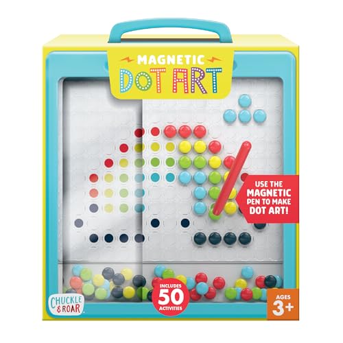 CHUCKLE ROAR DISEÑADOR DE ARTE DE PUNTOS MAGNÉTICOS JUGUETE ARTÍSTICO DE PLANTILLA DE COLOR POR NÚMERO PARA NIÑOS A PARTIR - 1
