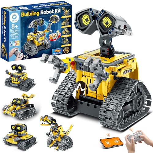 SILLBIRD ROBOT KIT DE CONSTRUCCIÓN CON CONTROL REMOTO PARA NIÑOS DE 8 A 14 AÑOS JUGUETE ROBÓTICO DE CODIFICACIÓN STEM - 1