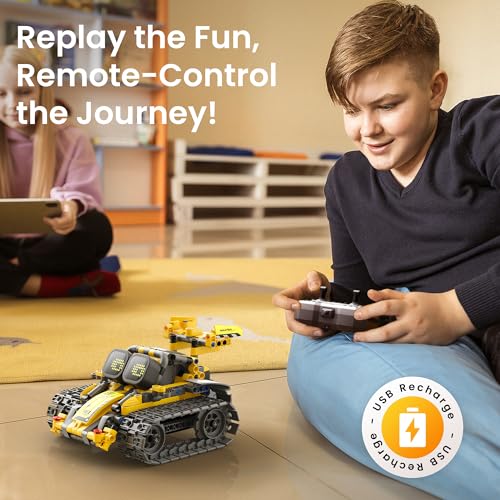 SILLBIRD ROBOT KIT DE CONSTRUCCIÓN CON CONTROL REMOTO PARA NIÑOS DE 8 A 14 AÑOS JUGUETE ROBÓTICO DE CODIFICACIÓN STEM - 4