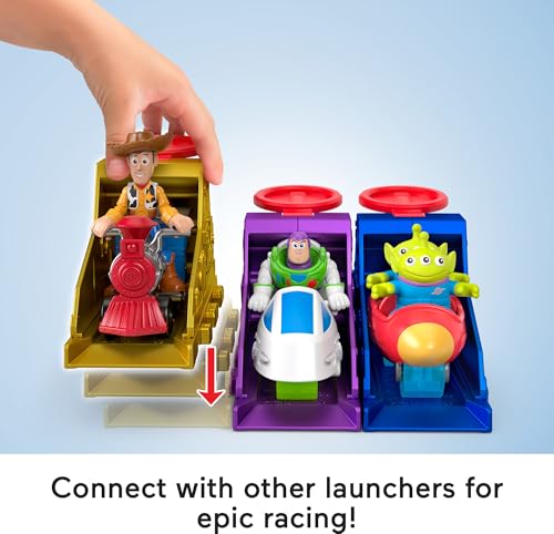 FISHERPRICE IMAGINEXT JUEGO DE LANZADOR CON FIGURAS DE ACCIÓN ALIENÍGENAS DE 3 PULGADAS Y VEHÍCULO DE JUGUETE INSPIRADO - 3