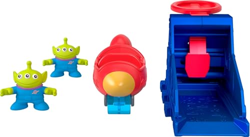 FISHERPRICE IMAGINEXT JUEGO DE LANZADOR CON FIGURAS DE ACCIÓN ALIENÍGENAS DE 3 PULGADAS Y VEHÍCULO DE JUGUETE INSPIRADO - 5
