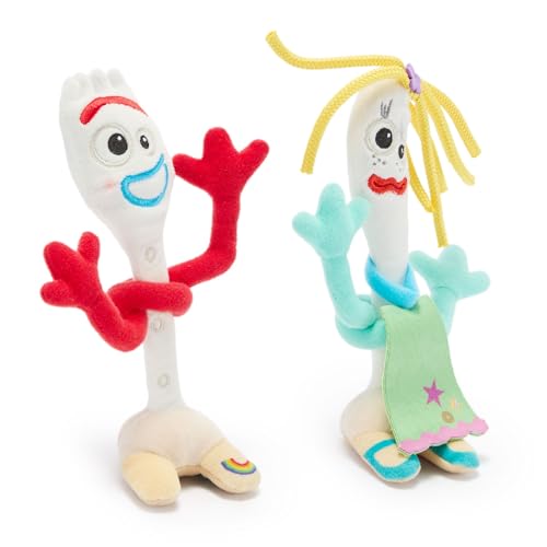DISNEY STORE JUEGO DE PELUCHE MAGNÉTICO OFICIAL DE FORKY KAREN BEVERLY ESTE DÚO PECULIAR INCLUYE UNA ALMOHADILLA MAGNÉTICA - 2