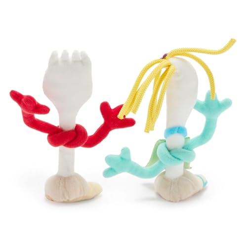 DISNEY STORE JUEGO DE PELUCHE MAGNÉTICO OFICIAL DE FORKY KAREN BEVERLY ESTE DÚO PECULIAR INCLUYE UNA ALMOHADILLA MAGNÉTICA - 4