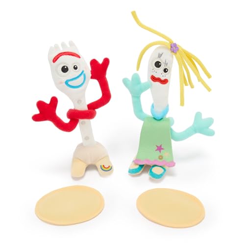 DISNEY STORE JUEGO DE PELUCHE MAGNÉTICO OFICIAL DE FORKY KAREN BEVERLY ESTE DÚO PECULIAR INCLUYE UNA ALMOHADILLA MAGNÉTICA - 5