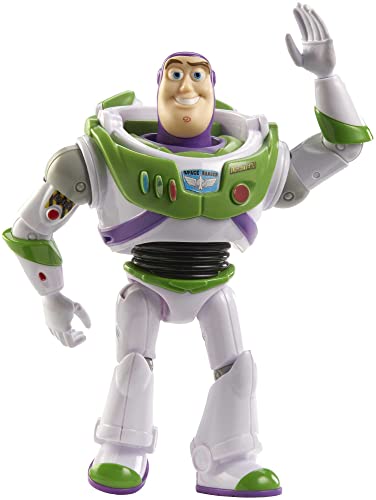 MATTEL DISNEY PIXAR FIGURA DE ACCIÓN DE TOY STORY POSABLE BUZZ LIGHTYEAR CON ASPECTO DISTINTIVO DE TRAJE ESPACIAL JUGUETE - 3