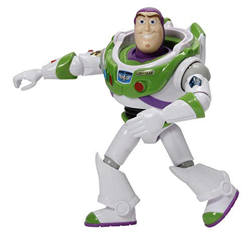MATTEL DISNEY PIXAR FIGURA DE ACCIÓN DE TOY STORY POSABLE BUZZ LIGHTYEAR CON ASPECTO DISTINTIVO DE TRAJE ESPACIAL JUGUETE - 4