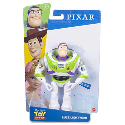 MATTEL DISNEY PIXAR FIGURA DE ACCIÓN DE TOY STORY POSABLE BUZZ LIGHTYEAR CON ASPECTO DISTINTIVO DE TRAJE ESPACIAL JUGUETE - 6