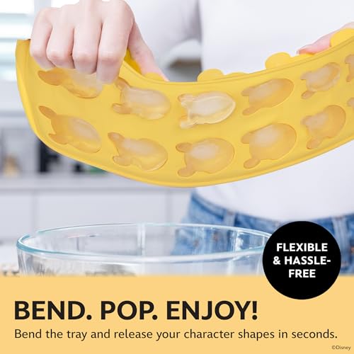 BANDEJA DE CUBITOS DE HIELO DE SILICONA DISNEY POOH PAQUETE DE 2 BANDEJAS DE HIELO PARA CONGELADOR CON DIVERTIDOS MOLDES - 3