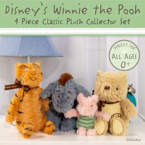 KIDS PREFERRED DISNEY BABY WINNIE THE POOH Y AMIGOS JUEGO DE COLECCIONISTAS DE 4 PIEZAS DE PELUCHES DE ANIMALES DE PELUCHE - 2