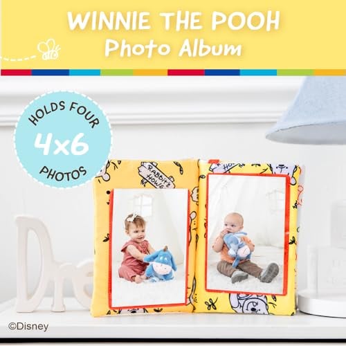 DISNEY WINNIE THE POOH ÁLBUM DE FOTOS CON PÁGINAS SUAVES Y SONIDOS ARRUGADOS PARA BEBÉS Y NIÑOS PEQUEÑOS CON CAPACIDAD - 2
