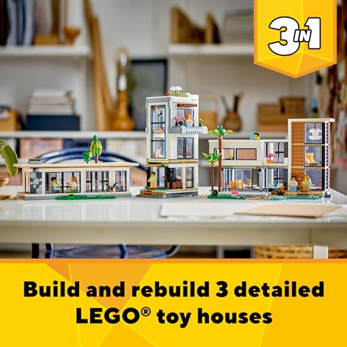 LEGO CREATOR 3 EN 1 CASA DE JUGUETES MODERNA JUEGO DE CONSTRUCCIÓN DE JUGUETES PARA NIÑOS CON 3 OPCIONES DE CONSTRUCCIÓN - 2