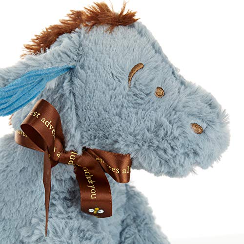 DISNEY BABY CLASSIC WINNIE THE POOH AND FRIENDS ANIMAL DE PELUCHE EEYORE DE 9 PULGADAS 1 UNIDAD PAQUETE DE 1 GRIS MARRÓN AZUL - 3