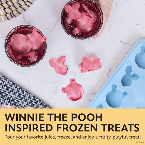 BANDEJAS DE HIELO DE SILICONA DISNEY POOH PAQUETE DE 2 BANDEJAS DE HIELO PARA CONGELADOR CON DIVERTIDOS MOLDES DE POOH - 5