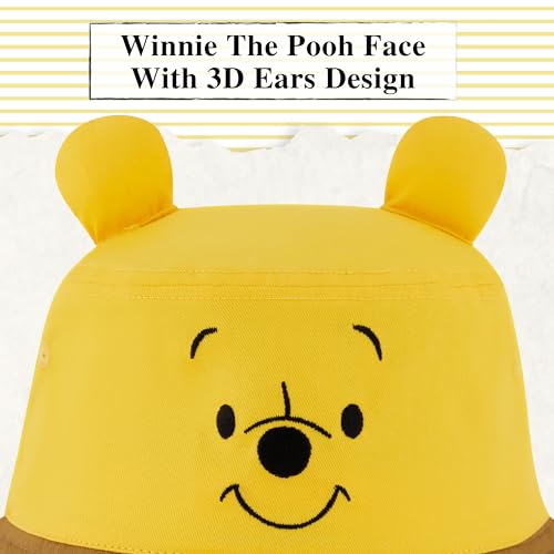 DISNEY WINNIE THE POOH SOMBRERO DE PESCADOR SOMBRERO DE VIAJE PLEGABLE CON OREJAS DE OSO 3D SOMBRERO DE VERANO DE ALA ANCHA - 3