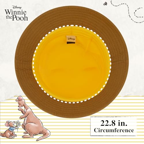 DISNEY WINNIE THE POOH SOMBRERO DE PESCADOR SOMBRERO DE VIAJE PLEGABLE CON OREJAS DE OSO 3D SOMBRERO DE VERANO DE ALA ANCHA - 5