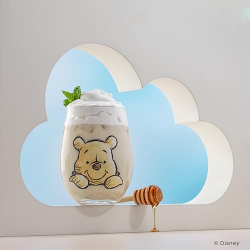 JOYJOLT DISNEY WINNIE THE POOH EXPLORANDO VASOS CLÁSICOS SIN TALLO DE VIDRIO 560ML DE VASOS DE VIDRIO FT POOH BEAR TIGGER - 5