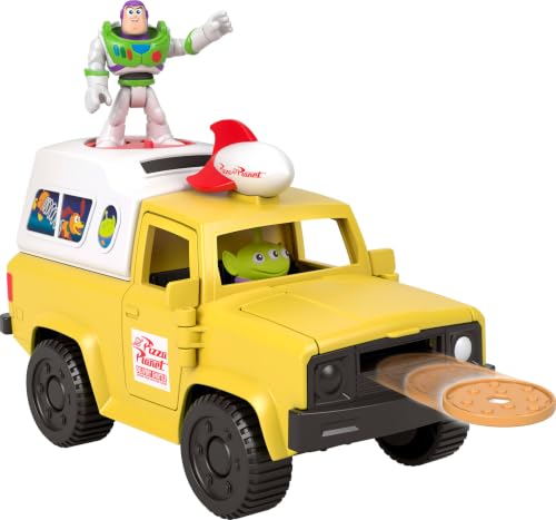 FISHERPRICE IMAGINEXT DISNEY Y PIXAR TOY STORY CAMIONETA DEL PLANETA PIZZA CON FIGURAS DE ACCIÓN DE 3 PULGADAS DE BUZZ - 1