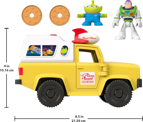 FISHERPRICE IMAGINEXT DISNEY Y PIXAR TOY STORY CAMIONETA DEL PLANETA PIZZA CON FIGURAS DE ACCIÓN DE 3 PULGADAS DE BUZZ - 5