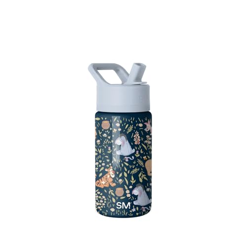 SIMPLE MODERN BOTELLA DE AGUA PARA NIÑOS SUMMIT CON TAPA CON PAJILLA TAZA AISLADA DE ACERO INOXIDABLE DE 14 ONZAS DE DISNEY - 1