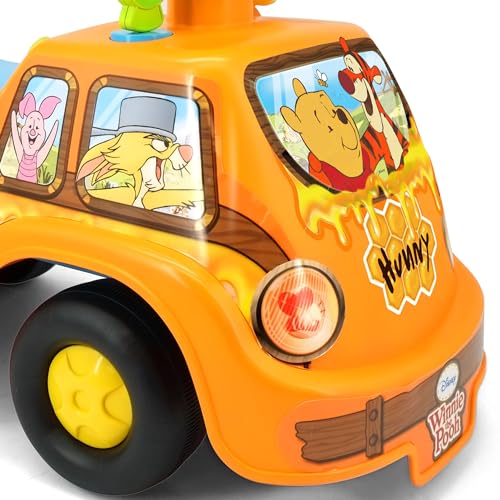 KIDDIELAND WINNIE THE POOH HONEY VAN RIDEON CON LUCES Y SONIDOS AUTO DE EMPUJE DE PIE A SUELO TABLERO INTERACTIVO - 5